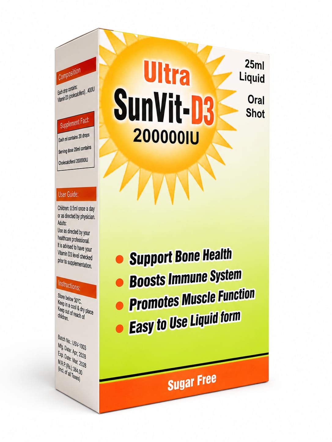 Ultra SunVit D3 Oral Liquid product view 3 by Nutramax Healthcare