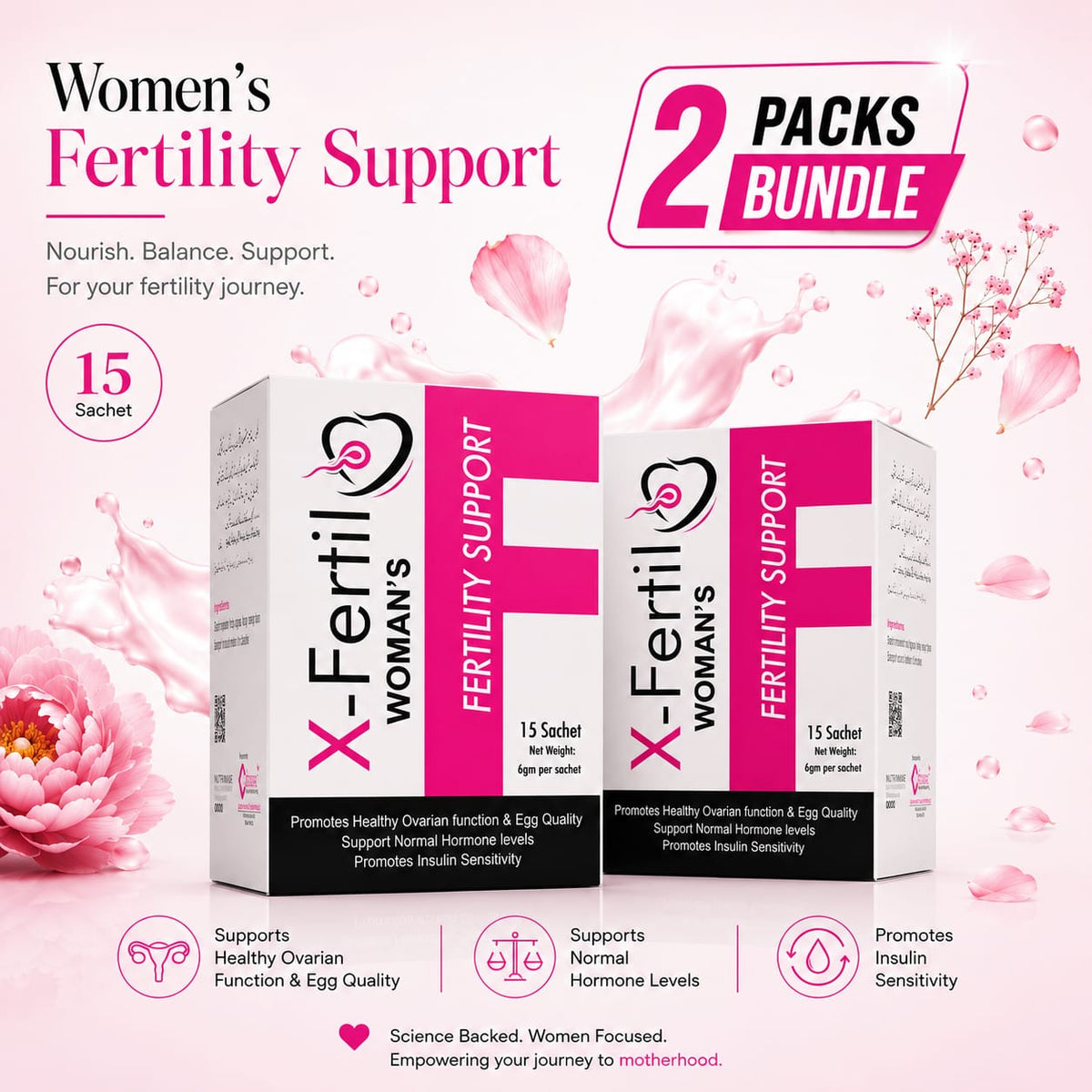 X-Fertil Sachets – 2 Pack Bundle by Nutramax Healthcare