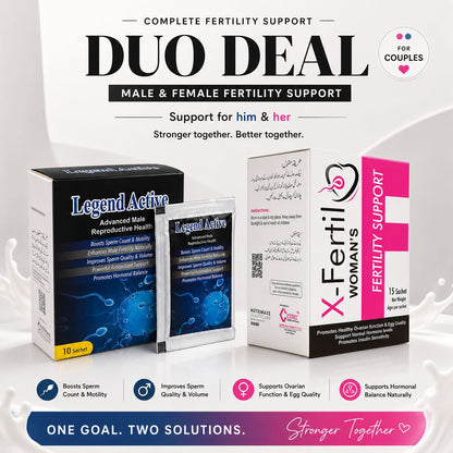 Couple Fertility Support Bundle – Legend Active + X-Fertil