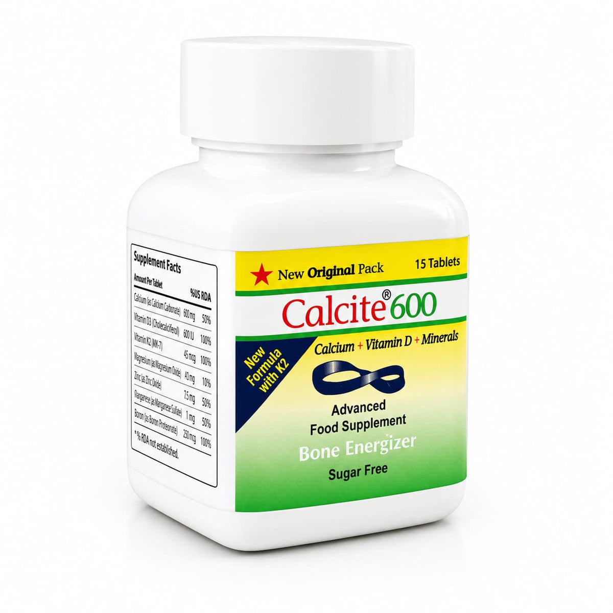 Calcite 600 Tablets product view 4 by Nutramax Healthcare
