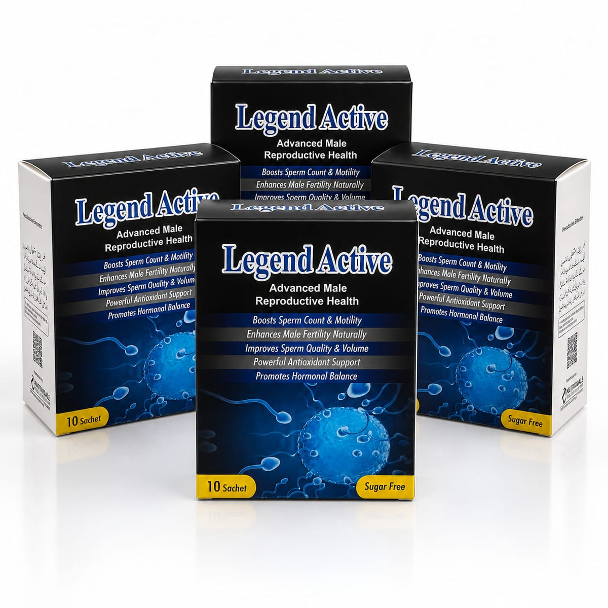 Legend Active Sachets – 4 Pack Bundle product packaging by Nutramax Healthcare