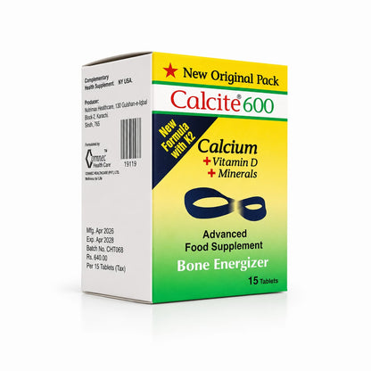 Calcite 600 Tablets product view 3 by Nutramax Healthcare