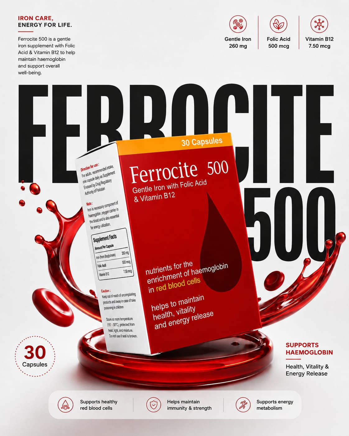 Ferrocite 500 Capsules