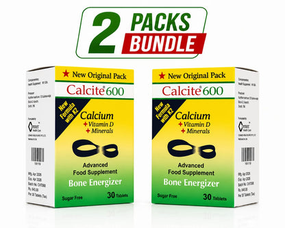 Calcite 600 Tablets – 2 Pack Bundle product packaging by Nutramax Healthcare
