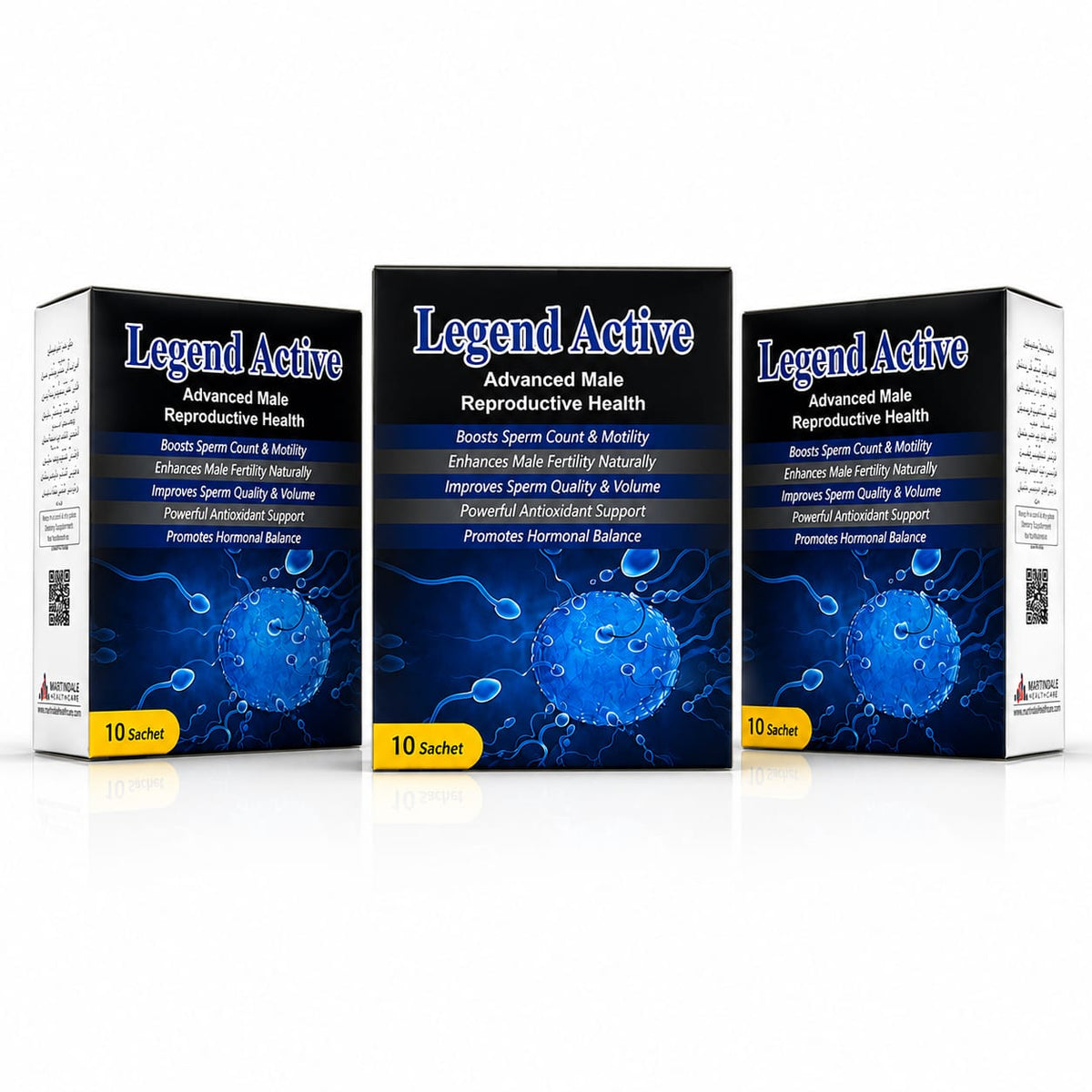 Legend Active Sachets – 3 Pack Bundle product packaging by Nutramax Healthcare
